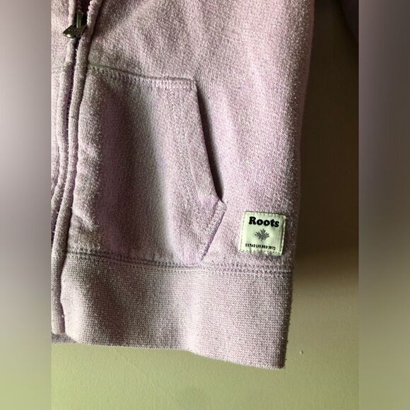✨ Roots | Sz 5t Purple Zip Up Hoodie - Picture 3 of 7